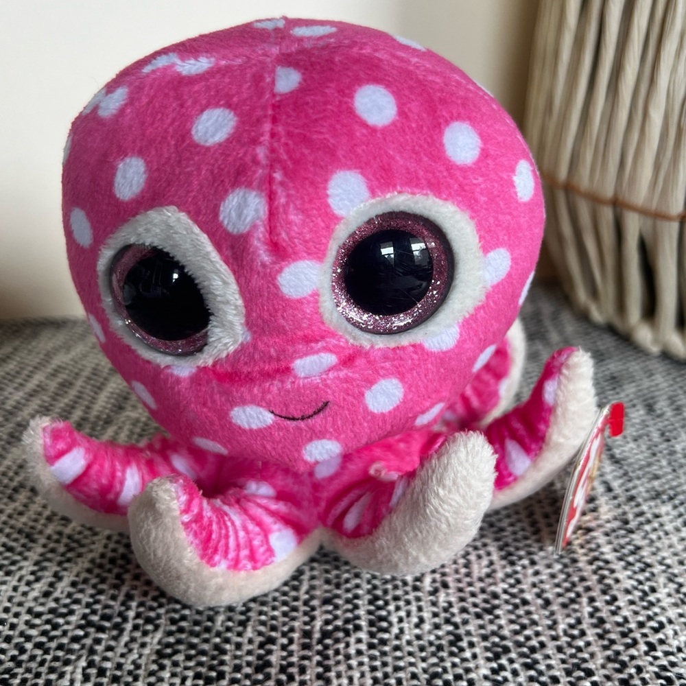 Ty Beanie Boos Ollie the Octopus Plush birthday January 31st
